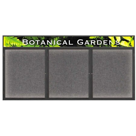 United Visual Products Open Faced Traditional Corkboard, 48x36" UV642A-GOLD-BLSPRU